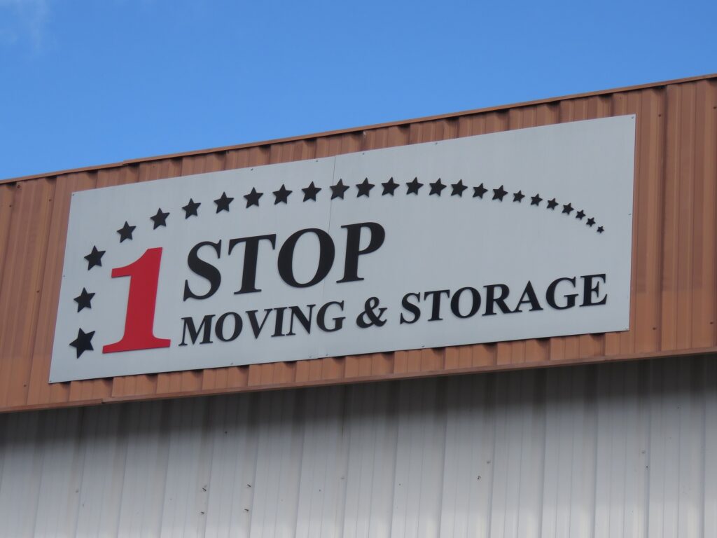 San Diego One Stop Moving and Storage Warehouse Sign
