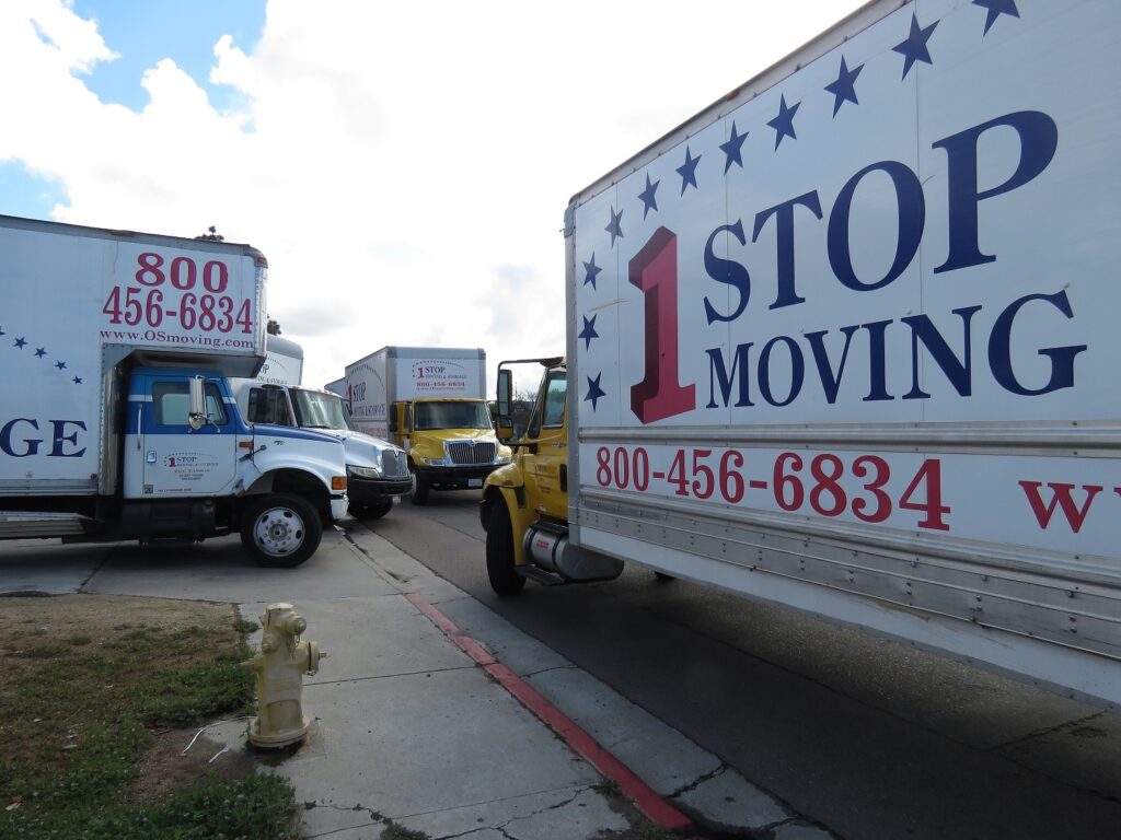 Moving trucks for local or long distance moves.
