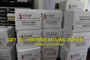 Free moving boxes. Free estimates San Diego moving local and long distance.