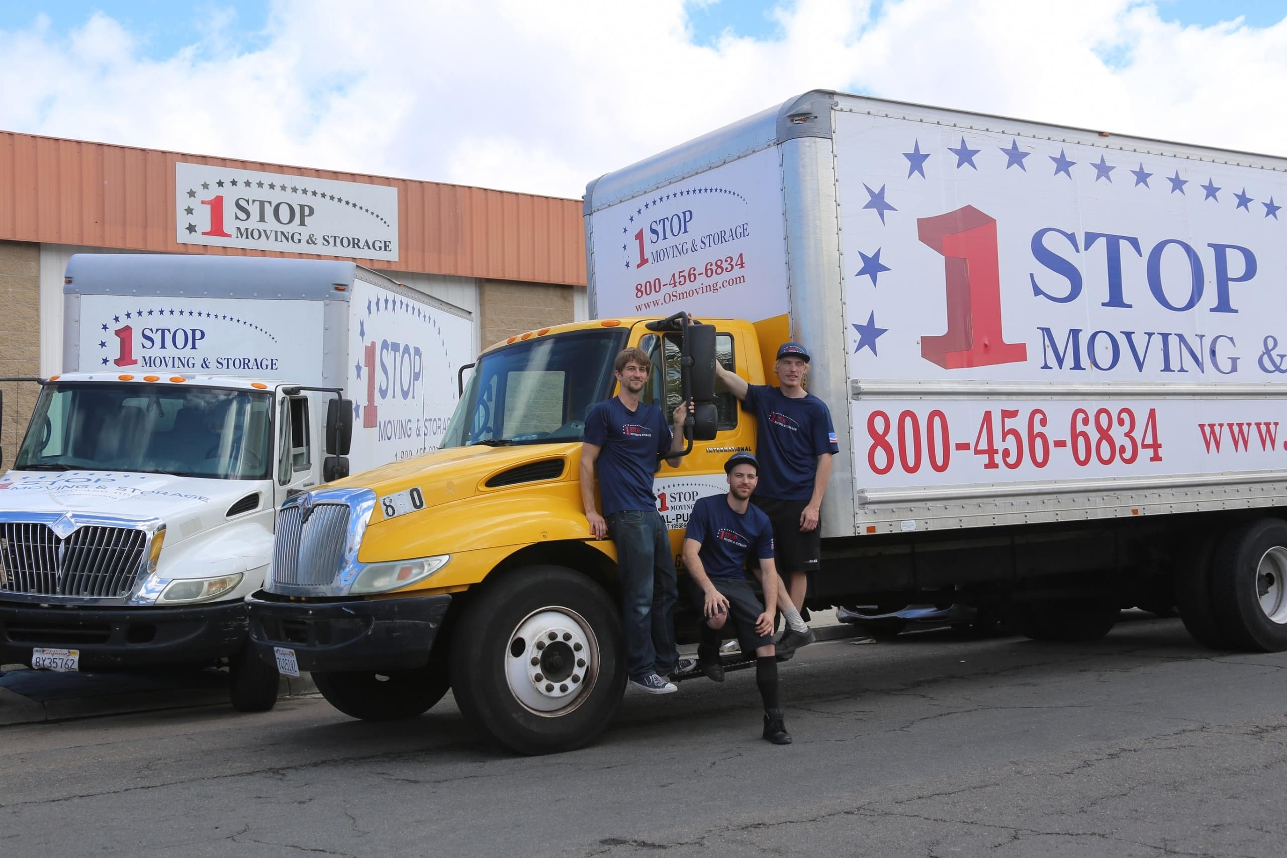 One Stop Moving crew and truck ready for a San Diego move