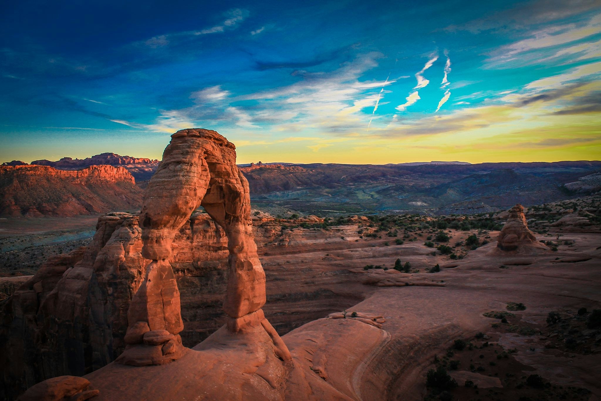 Desert landscape and mountains near Phoenix, Arizona
