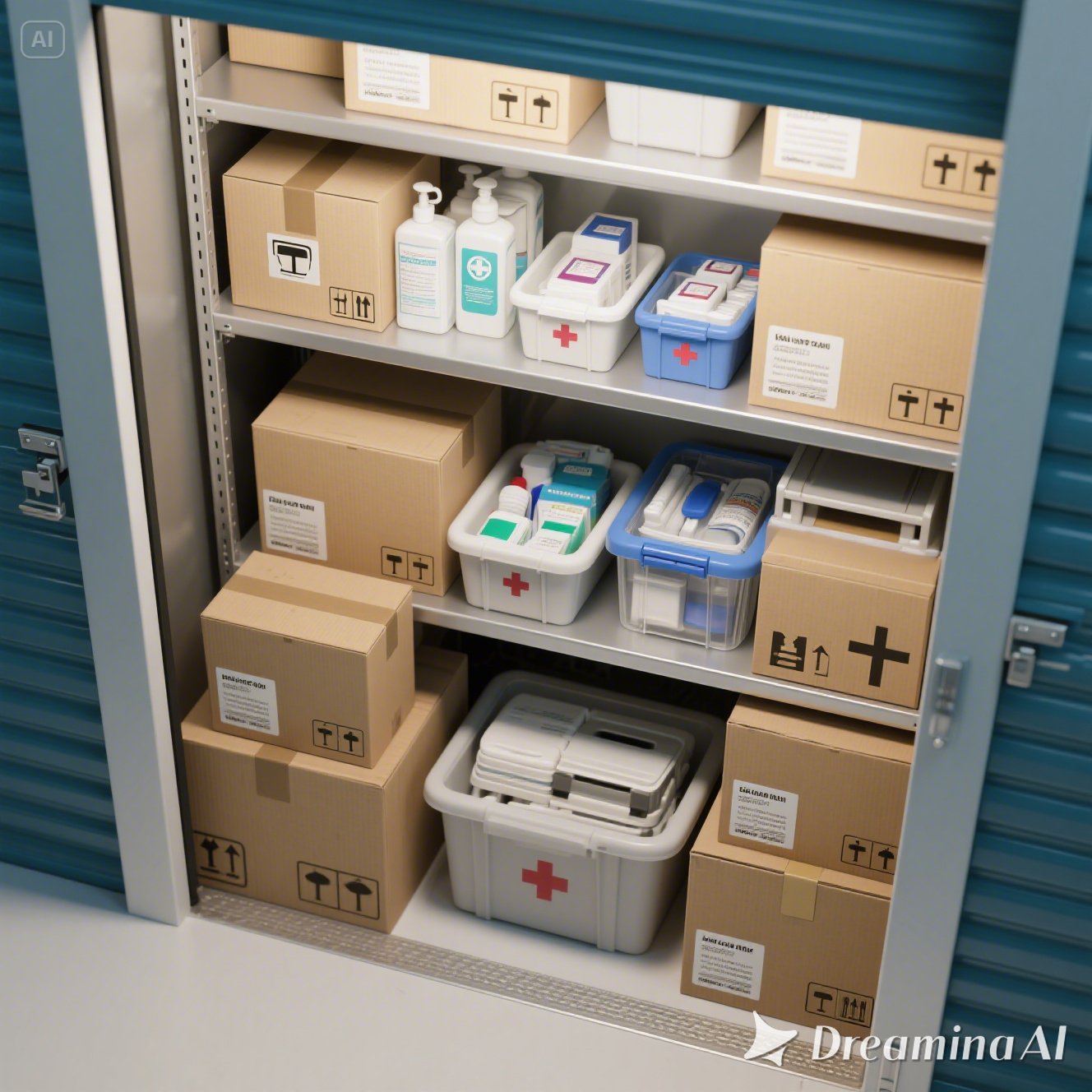 Secure medical supplies and equipment storage facility in San Diego