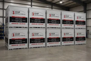 Indoor storage at One Stop Moving & Storage in San Diego